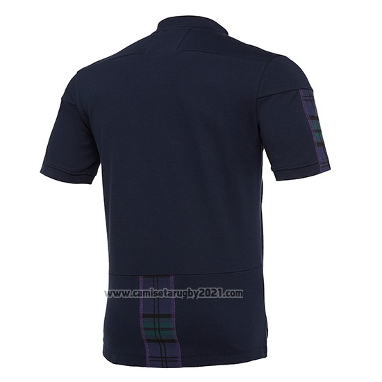 Camiseta Polo Rugby Escocia 2019-2020 Azul